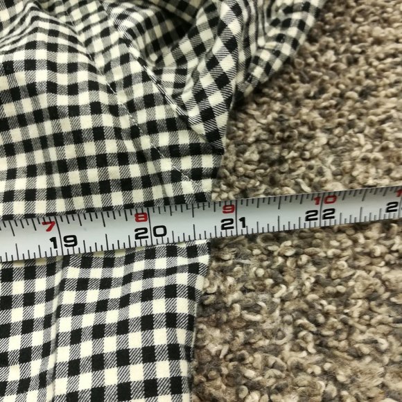 Ralph Lauren Shirt Gingham Checked LS Button Down Black Mens Medium Slim Fit - Picture 6 of 9